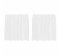 vidaXL Voile Curtains with Loops 2 pcs White 140x140 cm net curtain