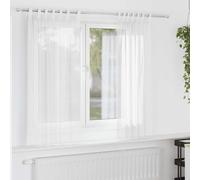vidaXL Voile Curtains with Loops 2 pcs White 140x175 cm