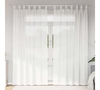 vidaXL Voile Curtains with Loops 2 pcs White 140x245 cm net curtain