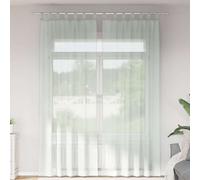 vidaXL Voile Curtains with Rod Pockets 2 pcs Light Grey