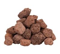 vidaXL Volcanic Rocks 10 kg Red 3-5 cm
