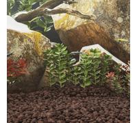 vidaXL Volcanic Rocks 10 kg Red 5-8 cm