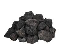 vidaXL Volcanic Rocks 10 kg Black 3-5 cm, Black