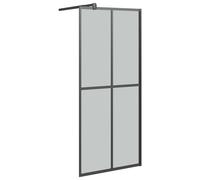 vidaXL Walk-in Shower Screen 80x195 cm Dark Tempered Glass Shower Enclosure