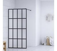 vidaXL Walk-in Shower Screen Frosted Tempered Glass 118x190 cm
