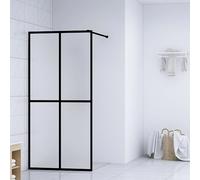 vidaXL Walk-in Shower Screen Frosted Tempered Glass 140x195 cm