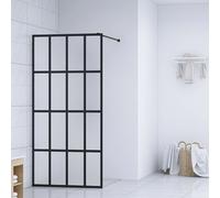 vidaXL Walk-in Shower Screen Frosted Tempered Glass 140x195 cm