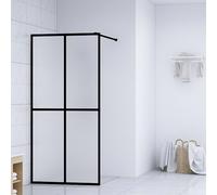 vidaXL Walk-in Shower Screen Frosted Tempered Glass 80x195 cm