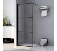 Walk-in Shower Wall with ESG Glass Bathroom Screen Shower Partition vidaXL