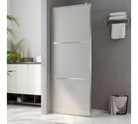 vidaXL Walk-in Shower Wall with Whole Frosted ESG Glass 90x195 cm