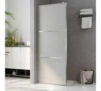 vidaXL Walk-in Shower Wall with Whole Frosted ESG Glass Cubicle Door Bathroom
