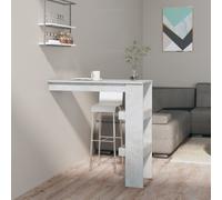 vidaXL Wall Bar Table Concrete Grey 102x45x103.5 cm Engineered Wood