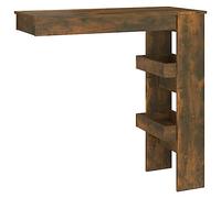 Vidaxl Wall Bar Table Smoked Oak 102X45X103.5 Cm Engineered Wood