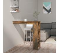 (smoked oak) vidaXL Wall Bar Table Pub Table Indoor Furniture Engineered Wood Multi Colours