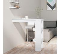 vidaXL Wall Bar Table White 102x45x103.5 cm Engineered Wood