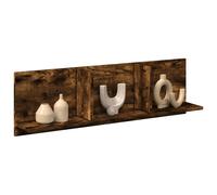 vidaXL Wall Cabinet 100x16.5x30 cm Smoked Oak Engineered Wood