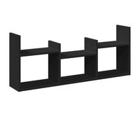 vidaXL Wall Cabinet 100x18x40 cm Black Engineered Wood