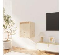 (brown, 1) vidaXL Wall Cabinet Hanging Storage Cabinet Wall Cupboard Solid Wood Pine