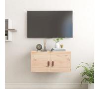 vidaXL Wall Cabinet 60x30x30 cm Solid Wood Pine, Brown