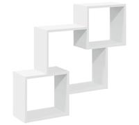 vidaXL Wall Cabinet 78x18x71 cm White Engineered Wood