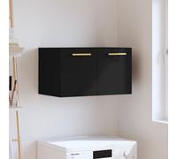 vidaXL Wall Cabinet Black 60x36.5x35 cm Engineered Wood