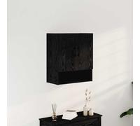 vidaXL Wall Cabinet Black oak 60 x 31 x 70 cm Engineered Wood
