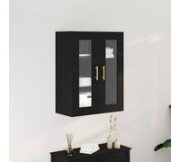 vidaXL Wall Cabinet Black Oak 69.5 x 34 x 90 cm Engineered Wood