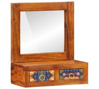 vidaXL Wall Cabinet Brown 40 x 20 x 50 cm Solid Acacia wood