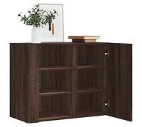 vidaXL Wall Cabinet Brown Oak 75x35x60 cm Engineered Wood