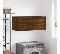 (brown oak, 80 x 36.5 x 35 cm) vidaXL Wall Cabinet Storage Cabinet Display Cabinet White Engineered Wood