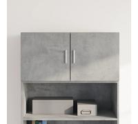 vidaXL Wall Cabinet - Concrete Grey 80x42.5x40 cm - Engineered Wood - Storage for Living Room, Bedroom, Garage