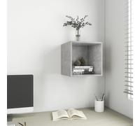 vidaXL Wall Cabinet Concrete Grey Engineered Wood Storage Hanging Cabinet