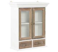 vidaXL Wall Cabinet French Style Cabinets Vitrine Hanging Cabinet Easy to Assemb