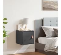 vidaXL Wall Cabinet Grey 31.5x30x30 cm Solid Wood Pine