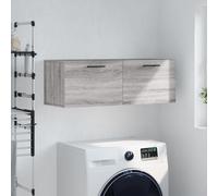 (grey sonoma, 100 x 36.5 x 35 cm) vidaXL Wall Cabinet Wall Storage Display Cabinet Grey Sonoma Engineered Wood