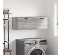 vidaXL Wall Cabinet Grey Sonoma 100x36.5x35 cm Engineered Wood