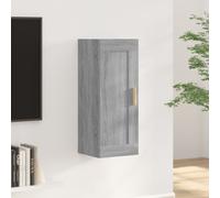 vidaXL Wall Cabinet Grey Sonoma 35x34x90 cm Engineered Wood