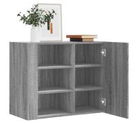 vidaXL Wall Cabinet Grey Sonoma 75x35x60 cm Engineered Wood