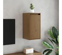 vidaXL Wall Cabinet Honey Brown 30x30x60 cm Solid Wood Pine