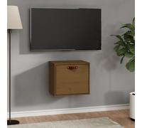 vidaXL Wall Cabinet Honey Brown 40x30x35 cm Solid Wood Pine