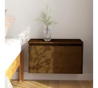 vidaXL Wall Cabinet Honey Brown 60x30x35 cm Solid Pinewood