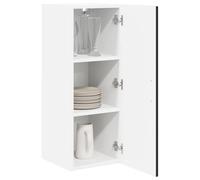 vidaXL Wall Cabinet LUCCA Black 30 x 31 x 80 cm Engineered Wood