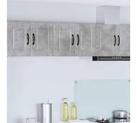 vidaXL Wall Cabinet PORTO 2 pcs Concrete Grey 60 x 31 x 40 cm