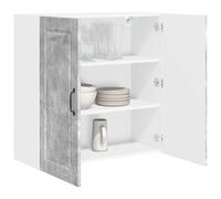 vidaXL Wall Cabinet PORTO Concrete Grey 80 x 31 x 80 cm