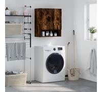 (smoked oak) vidaXL Wall Cabinet Storage Cabinet Display Cabinet White Engineered Wood