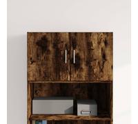 vidaXL Wall Cabinet Smoked Oak 70x42.5x40 cm Engineered Wood
