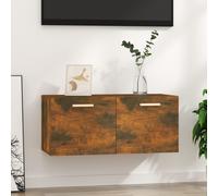 vidaXL Wall Cabinet Smoked Oak 80x35x36.5 cm Engineered Wood