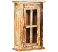 vidaXL Solid Reclaimed Wood Wall Cabinet 44x21x72cm Storage Cupboard Vitrine