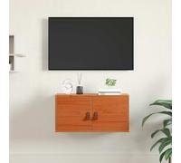 vidaXL Wall Cabinet Wax Brown 60 x 30 x 30 cm Solid Pine Wood