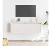 Vidaxl Wall Cabinet White 100X30X35 Cm Solid Wood Pine